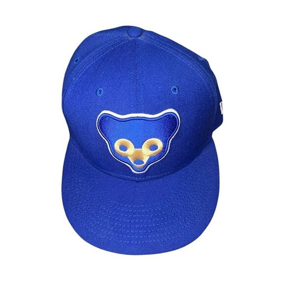 New Era Men’s 8 Chicago Cubs Fitted Hat MLB Patch Fan Apparel Baseball Cap - Picture 3 of 8